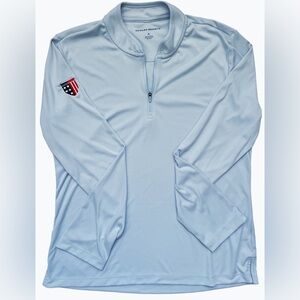 Onward Reserve Performance Quarter Zip Pullover Patriotic American Shield Med